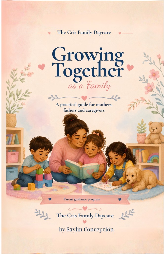 Cover of Growing Together as a Family guide, by Saylin Concepción